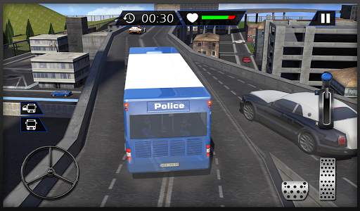Coach Bus Police Transport 3D screenshot 8