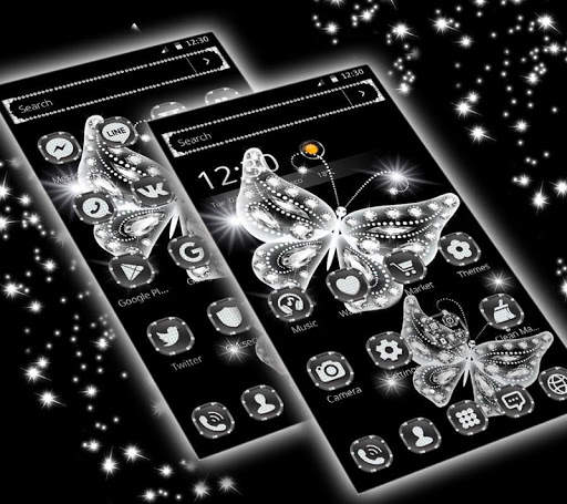 Diamond butterfly Theme स्क्रीनशॉट 4