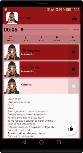 Ozuna 2020 Offline (Song Lyrics) screenshot 1