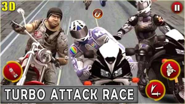 Attack Race Bike Road Rash Motorcycle Racing Game screenshot 3