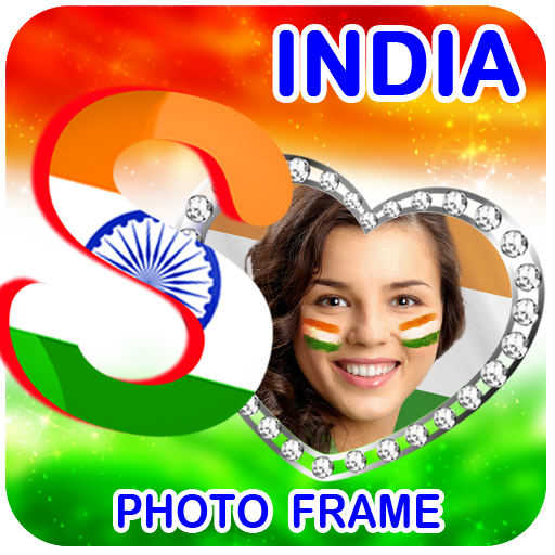 Indian Flag Text Photo Frame icon