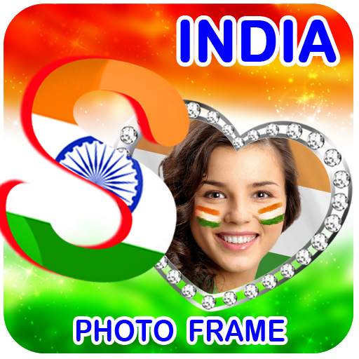 Indian Flag Text Photo Frame 1.2.3