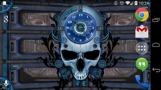 Steampunk Clock Free Wallpaper screenshot 2