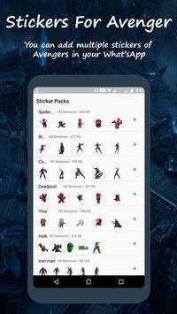 WhatsApp Stickers for Avenger screenshot 1