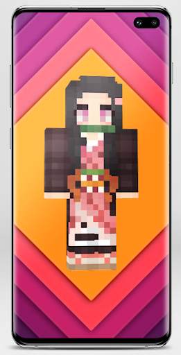 Nezuko Skin for Minecraft screenshot 1