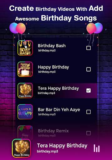Birthday Video Maker with Song and Name screenshot 11