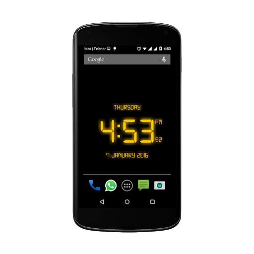 Free LED Digital Clock LWP screenshot 1