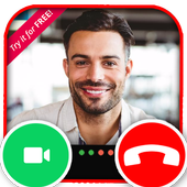 Virtual boyfriend &amp; handsome men fake call أيقونة