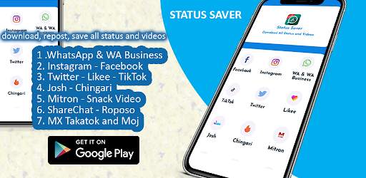 Status Saver for WhatsApp, Facebook, Instagram etc screenshot 1