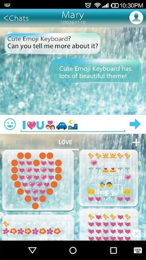 Glass Rainy Emoji Keyboard Art screenshot 4