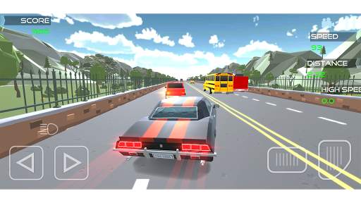 Polygon Traffic Racer 3D: Highspeed Highway Games 12 تصوير الشاشة