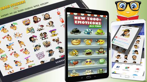 Emoji HD Talking Stickers for all Messengers screenshot 2