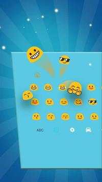 Cute Blue Cat Keyboard Theme screenshot 3