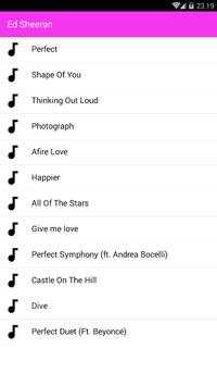 Ed Sheeran Musica 2 تصوير الشاشة