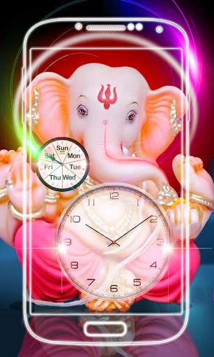 Ganesh Clock Live Wallpaper screenshot 7