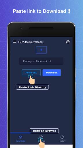 Video Downloader For Facebook- Download & Share screenshot 1