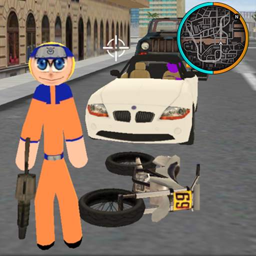 Naru Stickman Rope Hero Ninja Gangstar Crime Fight 1.0