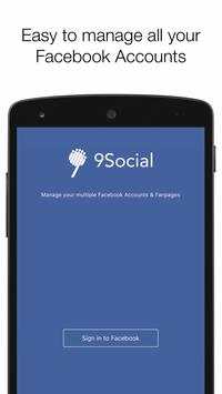 9Social - multi Facebook screenshot 1