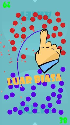 Tap & Drag: Game dua pemain screenshot 1