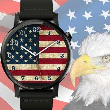USA Flag Watch Face screenshot 1