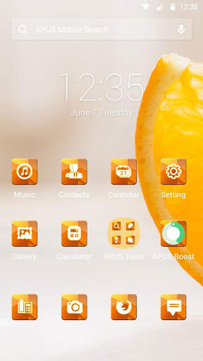 Oranges-APUS Launcher theme screenshot 1