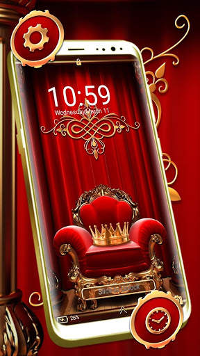 Royal Golden Crown Launcher Theme screenshot 3