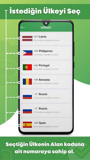 wNum | Whatsapp & WA Business kayıt için numara! screenshot 2