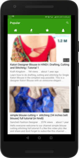 Hindi Blouse Cutting and Stitching Video Tutorials screenshot 3