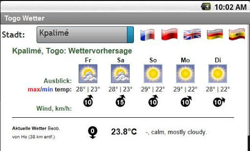 Météo Togo screenshot 2