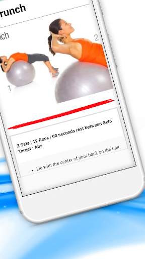 25-Minute Full Body Stability Ball Workout Routine screenshot 4