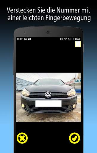 Auto Nummernschild ausblenden screenshot 1