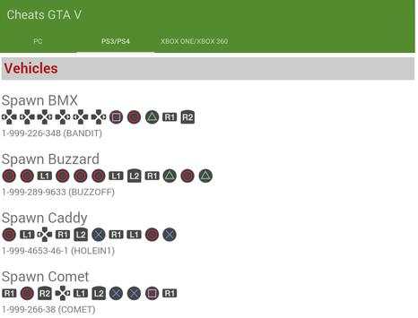 Cheats for GTA 5 screenshot 4