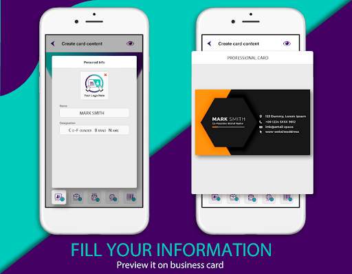 Business Card Maker Visiting screenshot 3