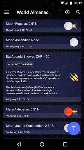 Sky Events screenshot 2