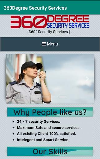 360 Degree Security Services - BodyGuard, Gunman. скриншот 1