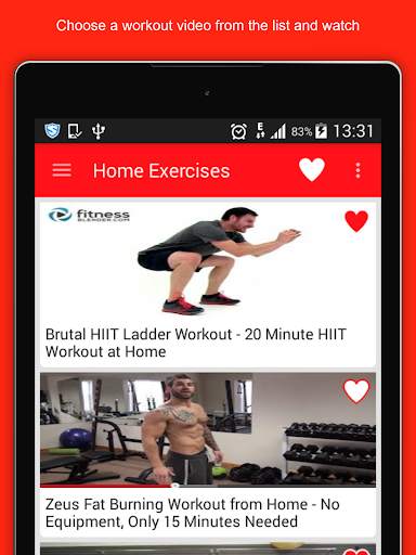 Home Workout Guide for Men; Exercises & fitness screenshot 6