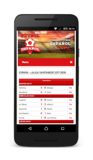 Live Spanish Football screenshot 2