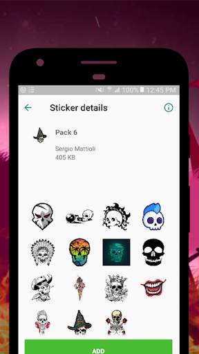 Skull Stickers For WhatsApp screenshot 7