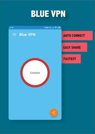 Blue VPN - Fast Free Secure unlimited VPN screenshot 5