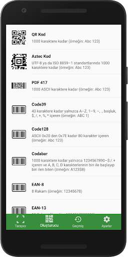 Barkod Tarayıcı & Barkod Oluşturucu screenshot 2