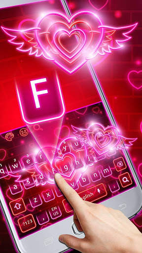 Sparkling Neon Love Theme screenshot 2