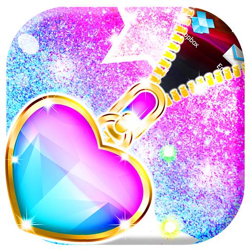 Glitter Zipper Lock Screen 1.2