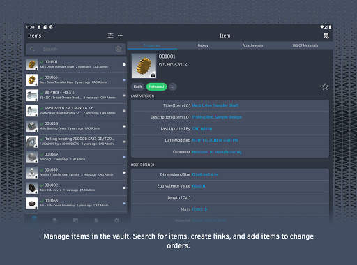 Autodesk Vault Mobile screenshot 8