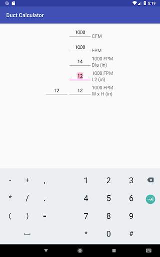 Duct Calculator screenshot 3