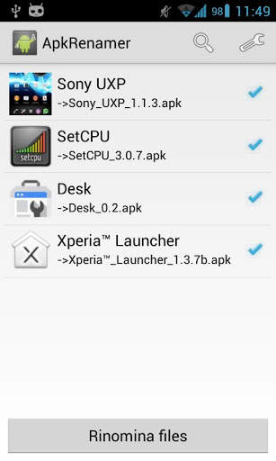 ApkRenamer screenshot 1