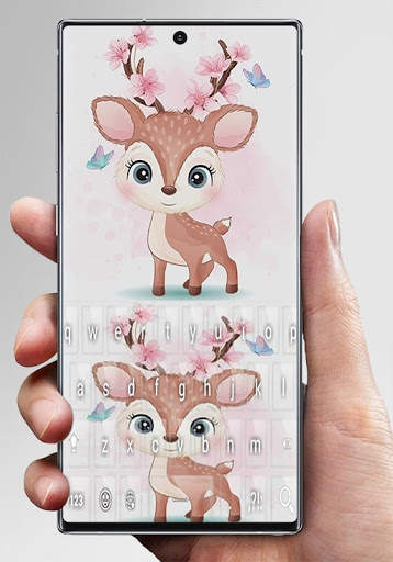 Cute Girlish Deer keyboard screenshot 1