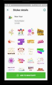 New Year Sticker for Whatsapp Sticker Pack screenshot 6