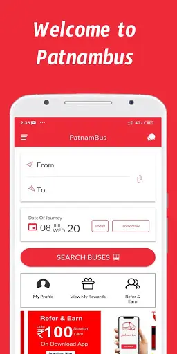 Patnam Bus - India's #1 Online Bus Ticket Booking screenshot 1