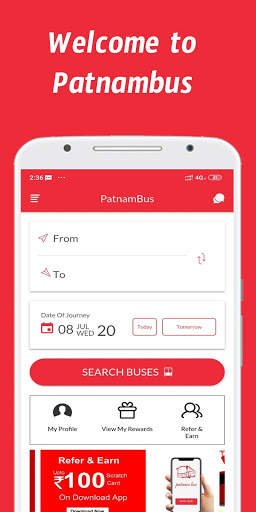 Patnam Bus - India's #1 Online Bus Ticket Booking screenshot 1