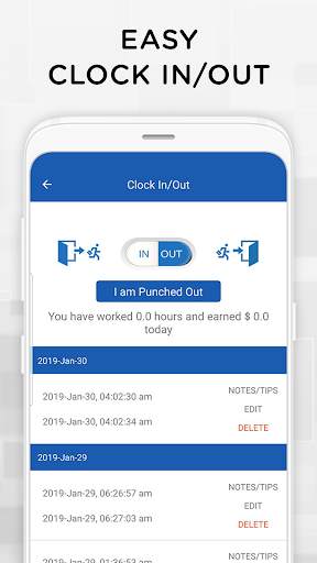 iTimePunch Work Time Tracker скриншот 3